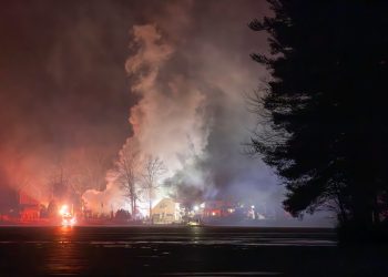 Fire destroys two homes, damages third